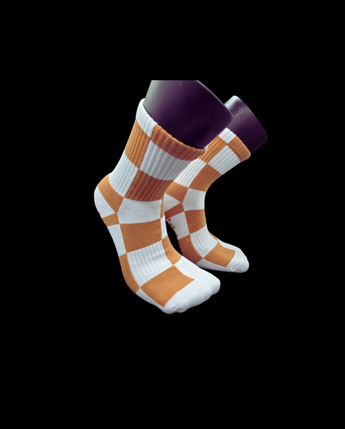 checkered grip socks Crew Pilates 