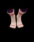 pink striped grip socks Crew pilates